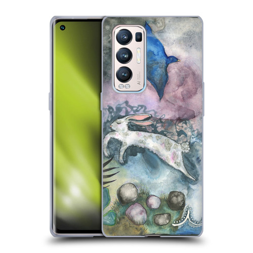 Wyanne Animals Bird and Rabbit Soft Gel Case for OPPO Find X3 Neo / Reno5 Pro+ 5G