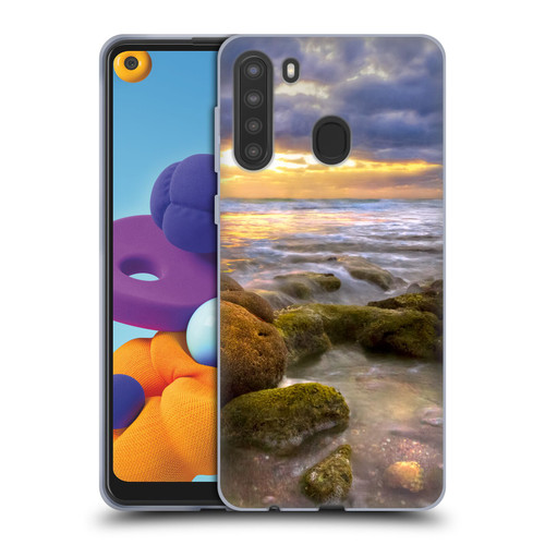 Celebrate Life Gallery Beaches Star Coral Soft Gel Case for Samsung Galaxy A21 (2020)