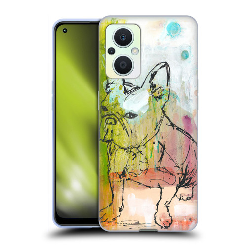 Wyanne Animals French Bulldog Sketch Soft Gel Case for OPPO Reno8 Lite