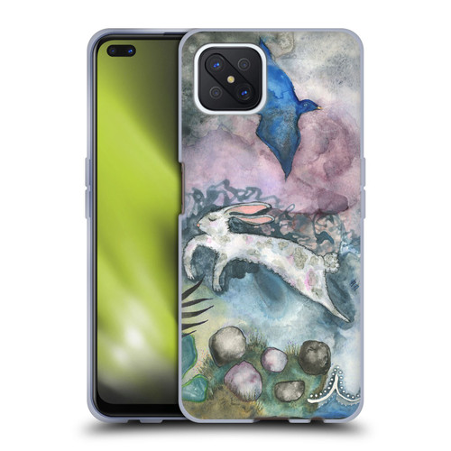 Wyanne Animals Bird and Rabbit Soft Gel Case for OPPO Reno4 Z 5G