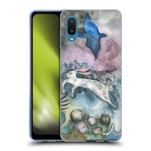 Wyanne Animals Bird and Rabbit Soft Gel Case for Samsung Galaxy A02/M02 (2021)
