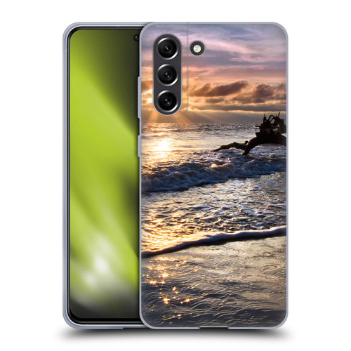 Celebrate Life Gallery Beaches Sparkly Water At Driftwood Soft Gel Case for Samsung Galaxy S21 FE 5G