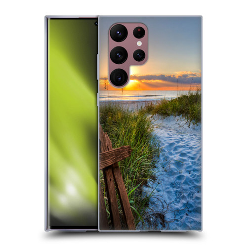 Celebrate Life Gallery Beaches Sandy Trail Soft Gel Case for Samsung Galaxy S22 Ultra 5G