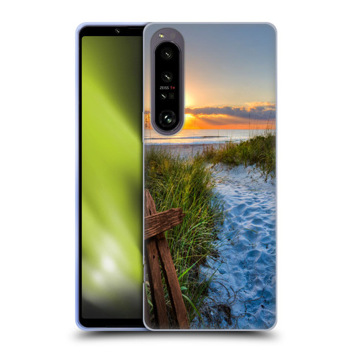 Celebrate Life Gallery Beaches Sandy Trail Soft Gel Case for Sony Xperia 1 IV