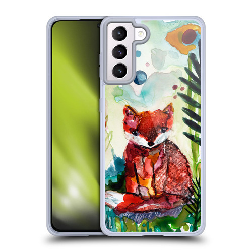 Wyanne Animals Baby Fox In The Garden Soft Gel Case for Samsung Galaxy S21+ 5G