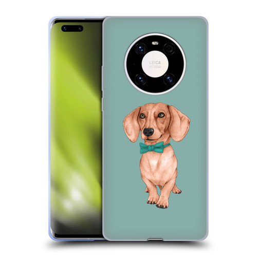 Barruf Dogs Dachshund, The Wiener Soft Gel Case for Huawei Mate 40 Pro 5G