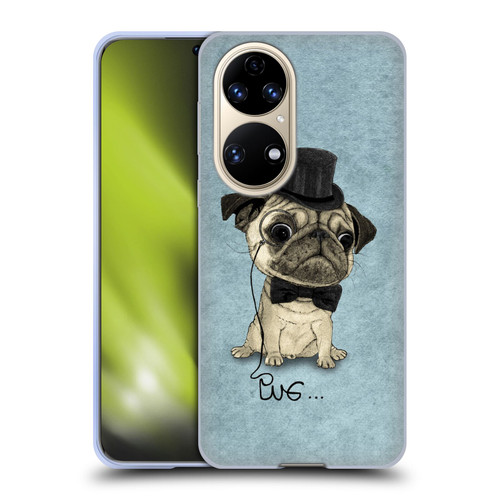 Barruf Dogs Gentle Pug Soft Gel Case for Huawei P50