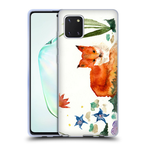 Wyanne Animals Little Fox In The Garden Soft Gel Case for Samsung Galaxy Note10 Lite