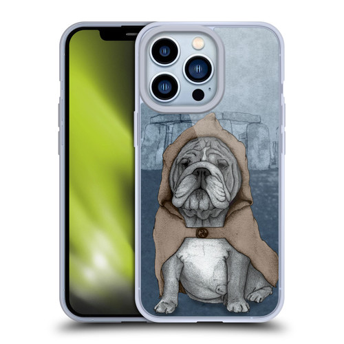 Barruf Dogs English Bulldog Soft Gel Case for Apple iPhone 13 Pro