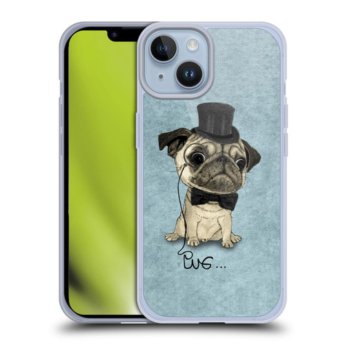 Barruf Dogs Gentle Pug Soft Gel Case for Apple iPhone 14