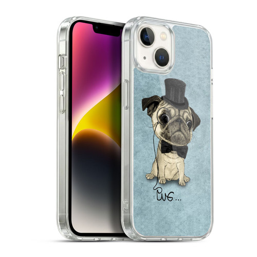 Barruf Dogs Gentle Pug Soft Gel Case for Apple iPhone 14 Plus & MagSafe
