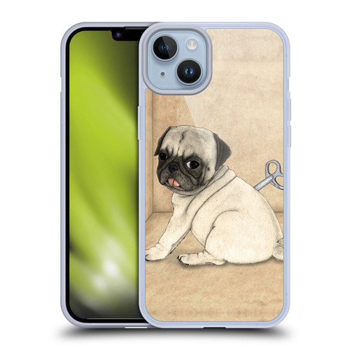 Barruf Dogs Pug Toy Soft Gel Case for Apple iPhone 14 Plus