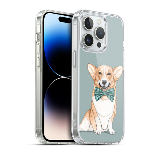 Barruf Dogs Corgi Soft Gel Case for Apple iPhone 14 Pro & MagSafe