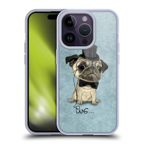 Barruf Dogs Gentle Pug Soft Gel Case for Apple iPhone 14 Pro