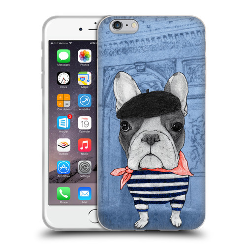 Barruf Dogs French Bulldog Soft Gel Case for Apple iPhone 6 Plus / iPhone 6s Plus