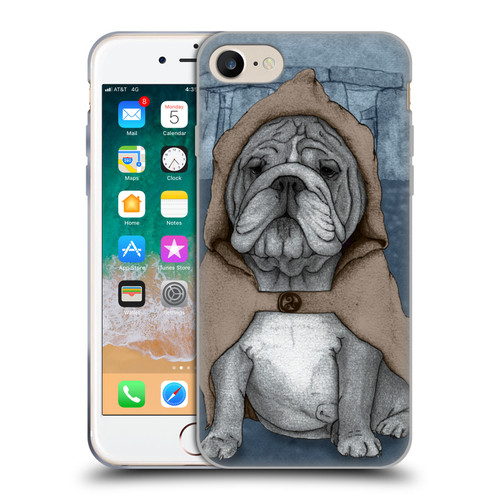 Barruf Dogs English Bulldog Soft Gel Case for Apple iPhone 7 / 8 / SE 2020 & 2022