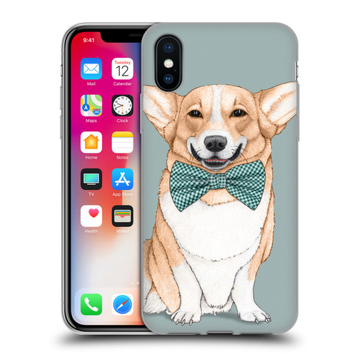 Barruf Dogs Corgi Soft Gel Case for Apple iPhone X / iPhone XS