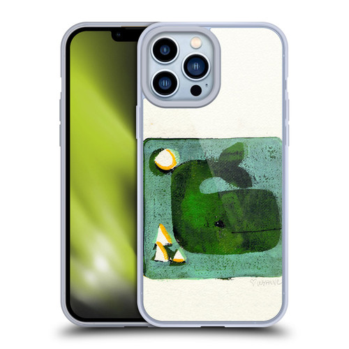 Wyanne Animals 2 Green Whale Monoprint Soft Gel Case for Apple iPhone 13 Pro Max