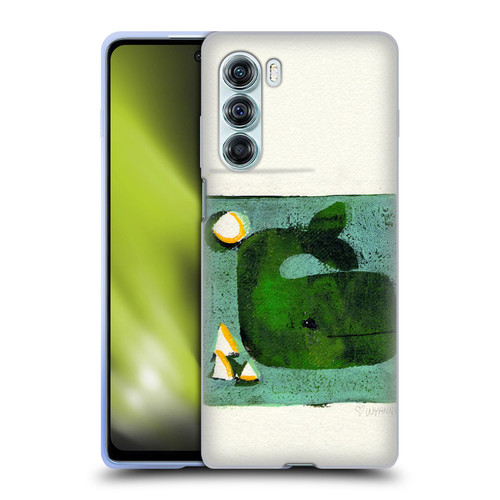 Wyanne Animals 2 Green Whale Monoprint Soft Gel Case for Motorola Edge S30 / Moto G200 5G