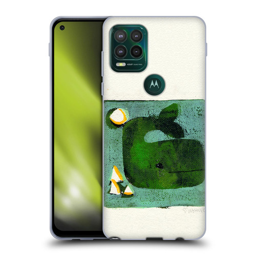 Wyanne Animals 2 Green Whale Monoprint Soft Gel Case for Motorola Moto G Stylus 5G 2021