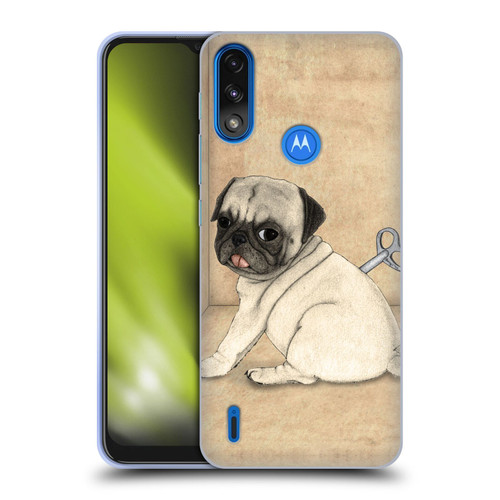 Barruf Dogs Pug Toy Soft Gel Case for Motorola Moto E7 Power / Moto E7i Power