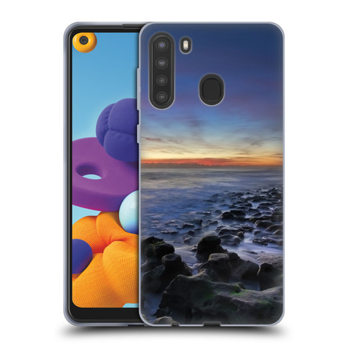 Celebrate Life Gallery Beaches 2 Blue Lagoon Soft Gel Case for Samsung Galaxy A21 (2020)