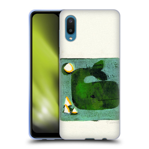 Wyanne Animals 2 Green Whale Monoprint Soft Gel Case for Samsung Galaxy A02/M02 (2021)