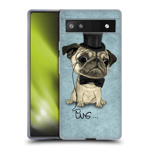 Barruf Dogs Gentle Pug Soft Gel Case for Google Pixel 6a
