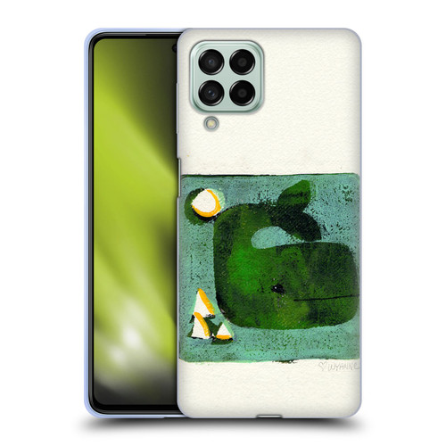 Wyanne Animals 2 Green Whale Monoprint Soft Gel Case for Samsung Galaxy M53 (2022)