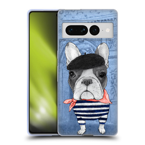 Barruf Dogs French Bulldog Soft Gel Case for Google Pixel 7 Pro