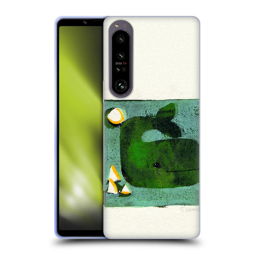 Wyanne Animals 2 Green Whale Monoprint Soft Gel Case for Sony Xperia 1 IV