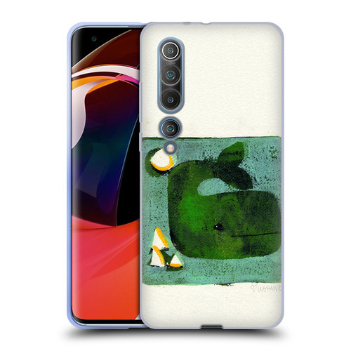 Wyanne Animals 2 Green Whale Monoprint Soft Gel Case for Xiaomi Mi 10 5G / Mi 10 Pro 5G