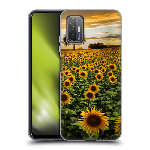 Celebrate Life Gallery Florals Big Sunflower Field Soft Gel Case for HTC Desire 21 Pro 5G