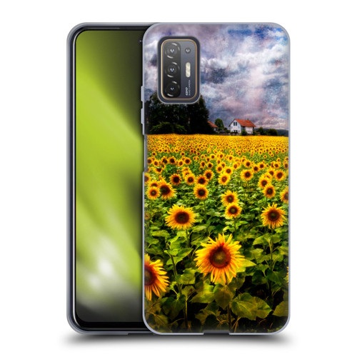 Celebrate Life Gallery Florals Dreaming Of Sunflowers Soft Gel Case for HTC Desire 21 Pro 5G