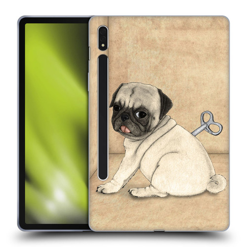 Barruf Dogs Pug Toy Soft Gel Case for Samsung Galaxy Tab S8