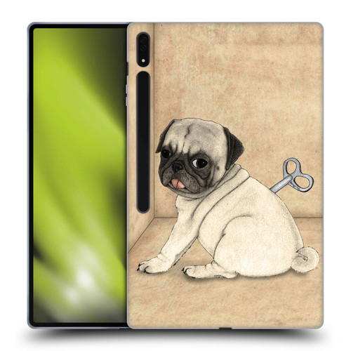 Barruf Dogs Pug Toy Soft Gel Case for Samsung Galaxy Tab S8 Ultra