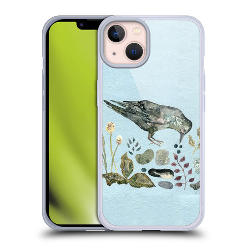 Wyanne Birds Fallen Blueberries Soft Gel Case for Apple iPhone 13