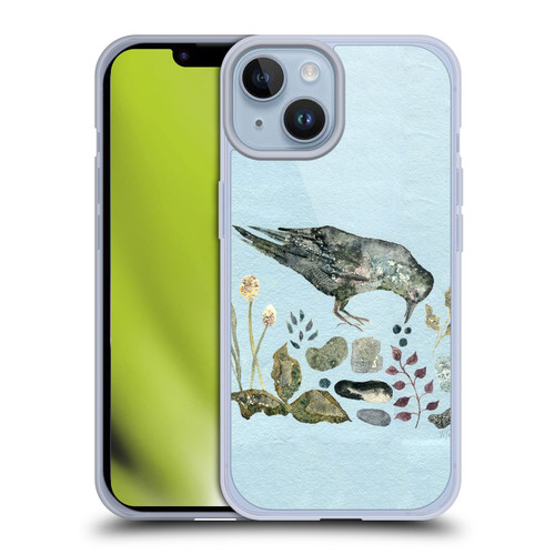 Wyanne Birds Fallen Blueberries Soft Gel Case for Apple iPhone 14