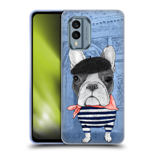 Barruf Dogs French Bulldog Soft Gel Case for Nokia X30