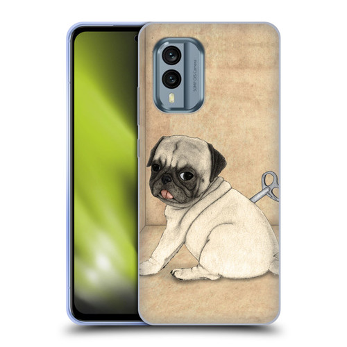 Barruf Dogs Pug Toy Soft Gel Case for Nokia X30