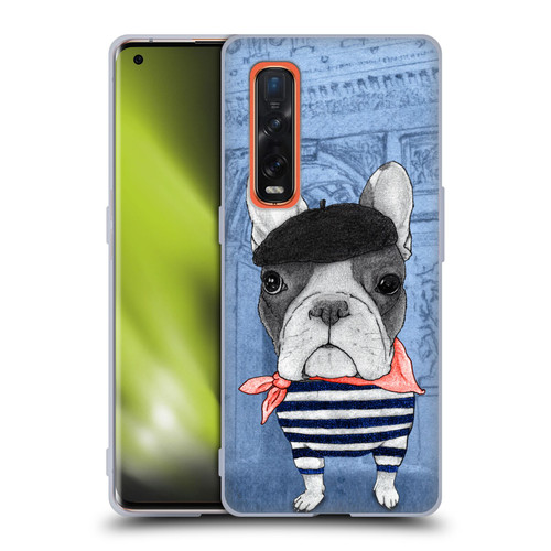 Barruf Dogs French Bulldog Soft Gel Case for OPPO Find X2 Pro 5G