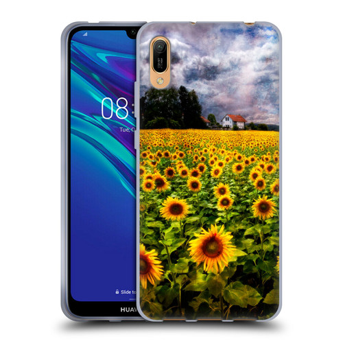 Celebrate Life Gallery Florals Dreaming Of Sunflowers Soft Gel Case for Huawei Y6 Pro (2019)