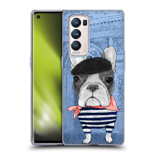 Barruf Dogs French Bulldog Soft Gel Case for OPPO Find X3 Neo / Reno5 Pro+ 5G