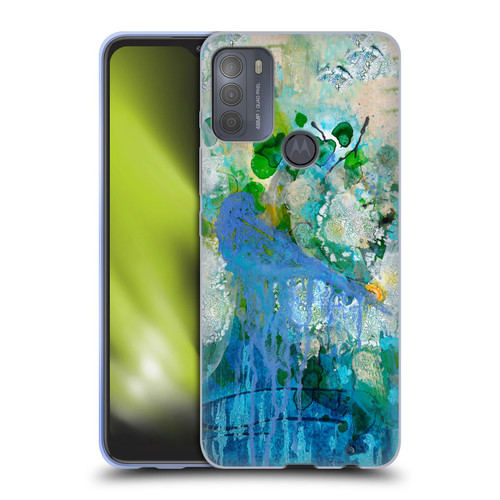 Wyanne Birds Bluebird Reflections Soft Gel Case for Motorola Moto G50