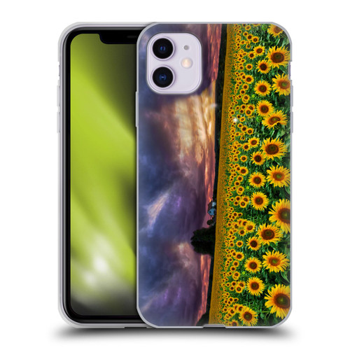 Celebrate Life Gallery Florals Stormy Sunrise Soft Gel Case for Apple iPhone 11