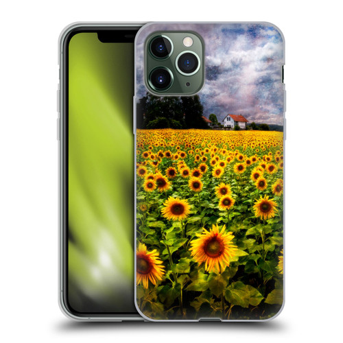 Celebrate Life Gallery Florals Dreaming Of Sunflowers Soft Gel Case for Apple iPhone 11 Pro