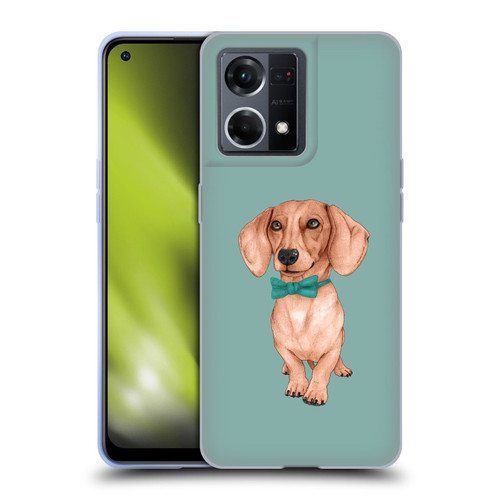 Barruf Dogs Dachshund, The Wiener Soft Gel Case for OPPO Reno8 4G