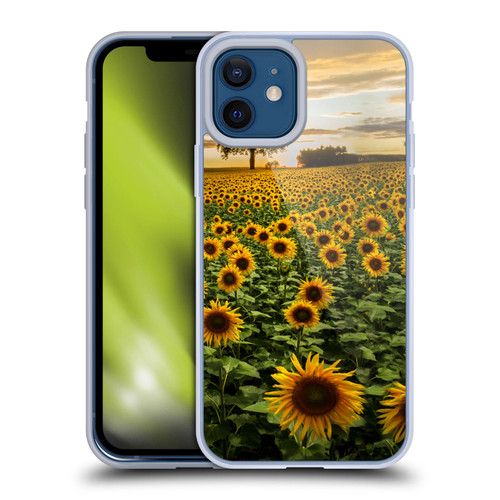 Celebrate Life Gallery Florals Big Sunflower Field Soft Gel Case for Apple iPhone 12 / iPhone 12 Pro