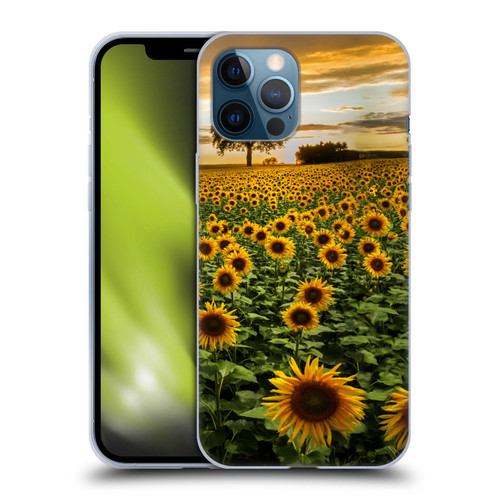 Celebrate Life Gallery Florals Big Sunflower Field Soft Gel Case for Apple iPhone 12 Pro Max