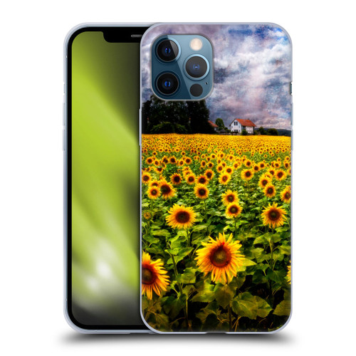 Celebrate Life Gallery Florals Dreaming Of Sunflowers Soft Gel Case for Apple iPhone 12 Pro Max